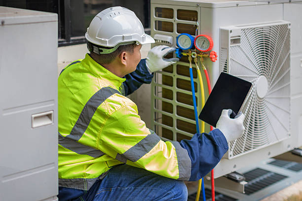 Professional Air Duct Cleaning technician working in Belmont, VA